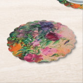 Dessous-de-verre En Papier Jardin Fleur (Incliné)