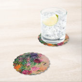 Dessous-de-verre En Papier Jardin Fleur (En situation)