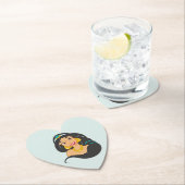 Dessous-de-verre En Papier Jasmine Paper Coaster (En situation)