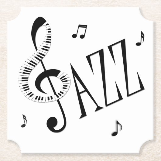 Dessous-de-verre En Papier Jazz Cool (Devant)