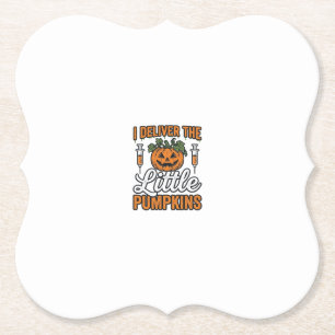 Dessous-de-verre En Papier Je livre les petits citrouilles Halloween Infirmiè