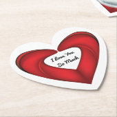 Dessous-de-verre En Papier Je T'Aime Tant (Incliné)