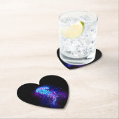 Dessous-de-verre En Papier Jellyfish éclatante couleur (En situation)