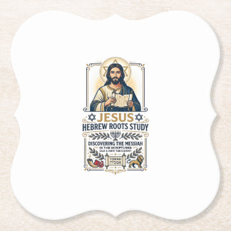 Dessous-de-verre En Papier  Jésus Langues de la Bible Hébreu Grec Chemise de 