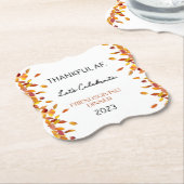 Dessous-de-verre En Papier Jeu AF de remerciement 6 (Incliné)