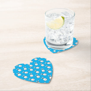 Dessous-de-verre En Papier Joli Motif blanc de Pâques