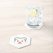 Dessous-de-verre En Papier Joli rose (En situation)