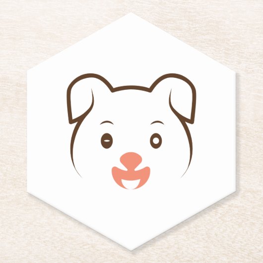 Dessous-de-verre En Papier Joli rose (Devant)