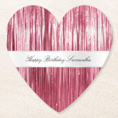 Dessous-de-verre En Papier Joli Tinsel De Glam Rose (Devant)