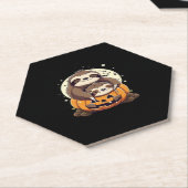 Dessous-de-verre En Papier Jolie famille de paresseux T-shirt Essential (Incliné)