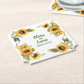 Dessous-de-verre En Papier Jour d'automne du tournesol : Dessous de verre Mar (Incliné)