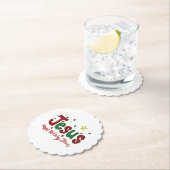 Dessous-de-verre En Papier Joyeux anniversaire Jésus (En situation)