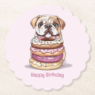Dessous-de-verre En Papier Joyeux Bulldogs anglais