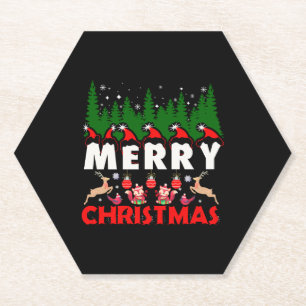 Dessous-de-verre En Papier Joyeux canevas de Noël Christian Noël Jésus