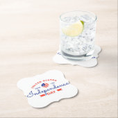 Dessous-de-verre En Papier Joyeux Dessous de verre papier du Jour de l'Indépe (En situation)