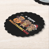 Dessous-de-verre En Papier Joyeux Hallothanksma's Bears Christmas Bear (Incliné)