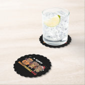 Dessous-de-verre En Papier Joyeux Hallothanksma's Bears Christmas Bear (En situation)