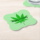 Dessous-de-verre En Papier Joyeux jeu de Mariage Weeding (Incliné)