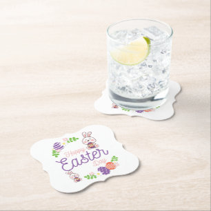 Dessous-de-verre En Papier Joyeux Jour de Pâques, Funny Jour de Pâques