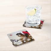 Dessous-de-verre En Papier Joyeux Noël (En situation)