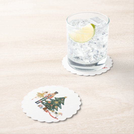 Dessous-de-verre En Papier Joyeux Noël Nutcracker Ballet (En situation)