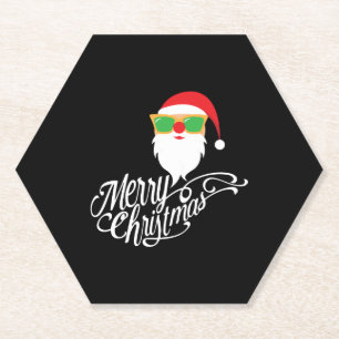 Dessous-de-verre En Papier Joyeux Noël Père Noël