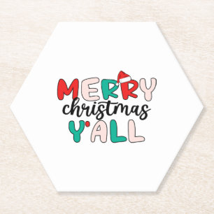 Dessous-de-verre En Papier Joyeux Noël Y'all
