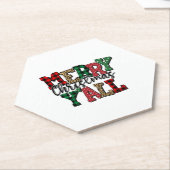 Dessous-de-verre En Papier Joyeux Noël Y'all - Parfait Noël (Incliné)