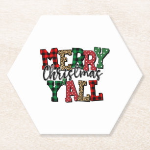 Dessous-de-verre En Papier Joyeux Noël Y'all - Parfait Noël