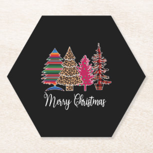 Dessous-de-verre En Papier Joyeux sapin de Noël