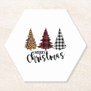 Dessous-de-verre En Papier Joyeux sapin de Noël