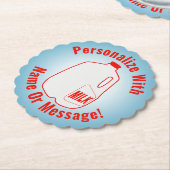 Dessous-de-verre En Papier Jus de lait (Incliné)