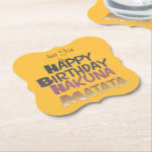 Dessous-de-verre En Papier Juste pour vous Joyeux anniversaire (Incliné)