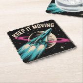 Dessous-de-verre En Papier Keep It Moving (Incliné)