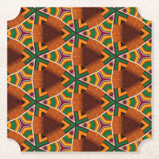 Dessous-de-verre En Papier Kente Geometrics Kwanzaa Afrocentric