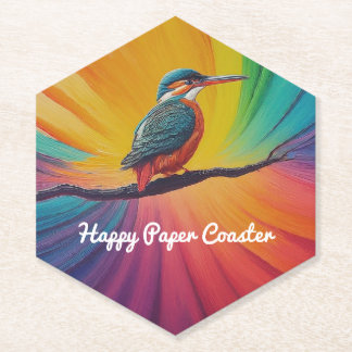 Dessous-de-verre En Papier Kingfisher Happy