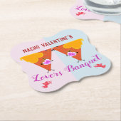 Dessous-de-verre En Papier Kissing Nacho Valentine's Event (Incliné)