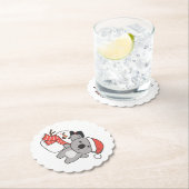 Dessous-de-verre En Papier Koala With Snowman (En situation)