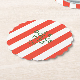 Dessous-de-verre En Papier La Dolce Vita Italie Red Cabana