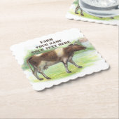 Dessous-de-verre En Papier La ferme à la vache (Incliné)