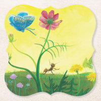 La fourmi et le papillon sur une prairie d'été Ill