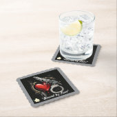 Dessous-de-verre En Papier "La passion mortelle" (En situation)