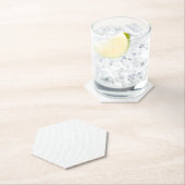 Dessous-de-verre En Papier La ville de vin, Blanche (En situation)