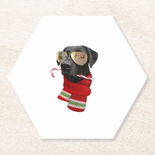 Dessous-de-verre En Papier Labrador Chemise Noël Cadeau Amoureux de les chien