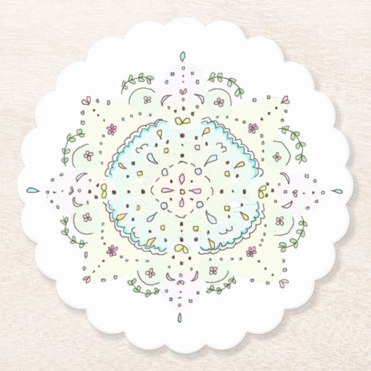 Dessous-de-verre En Papier lace (Devant)