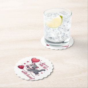 Dessous-de-verre En Papier L'amour est une poursuite qui vaut la peine de cha