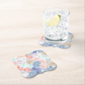 Dessous-de-verre En Papier L'amour pur comme Fleur (En situation)