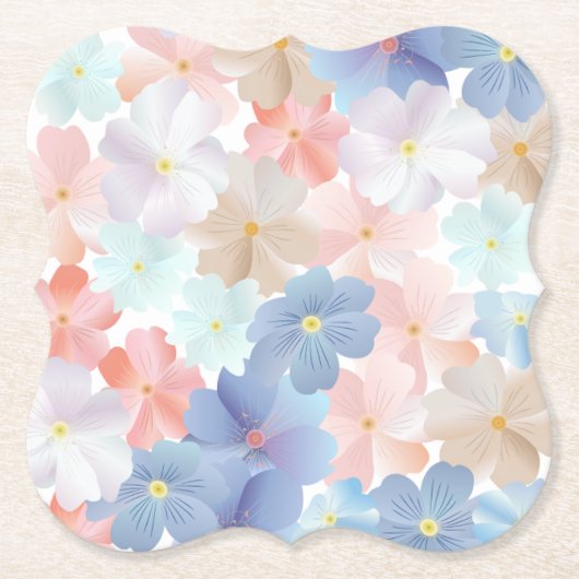 Dessous-de-verre En Papier L'amour pur comme Fleur (Devant)