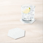 Dessous-de-verre En Papier Langue, Gris Colombe (En situation)