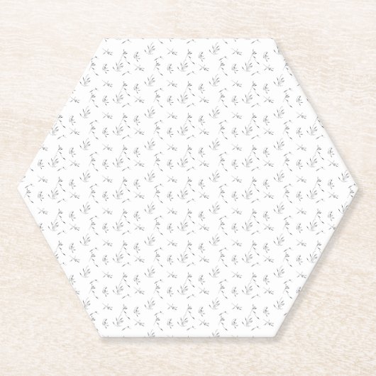 Dessous-de-verre En Papier Langue, Gris Colombe (Devant)